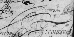 Signature de Pierre Courson (1624 - 1692)
