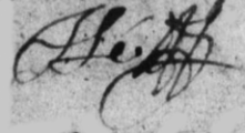 Signature de Jean Lé ( - 1721)
