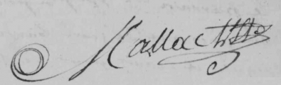 Signature de Joseph Maillou