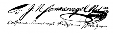 Signature de Jean Nicolas Sommervogel (1707 - 1765)