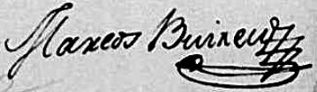 Signature de Marcos Buyreu (1783 - 1856)