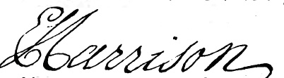 Signature de Edward Harrison (1674 - 1732)