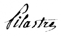 Signature de Urbain René Pilastre de La Brardière (1752 - 1830)