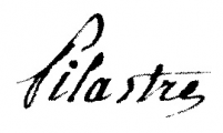 Signature of Urbain-René Pilastre de La Brardière (1752 - 1830)