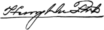 Signature de Henry du Pont (1812 - 1889)