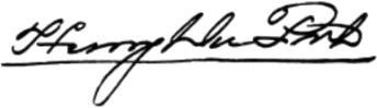 Signature of Henry du Pont (1812 - 1889)