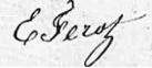 Signature de Elvire-Sophie Férot (1813 - 1896)