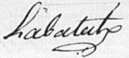 Signature de  Guillermo Labatut y Dejalos (1804 - 1878)
