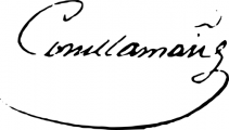 Signature de Charles Comdamain (1742 - 1811)