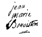 Signature de Jean Marie Benoiston (1756 - 1794)