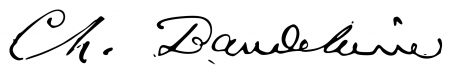 Signature de Charles Baudelaire (1821 - 1867)