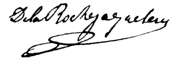Signature de Louis du Vergier de La Rochejaquelein (1777 - 1815)