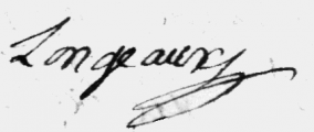 Signature de Charles Sébastien II (1732 - 1817)