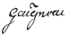 Signature de Jacques Gaignault (1656 - 1699)