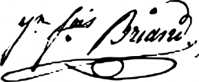 Signature de Jean-François Briand (1790 - 1863)