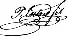 Signature de Paul Testard du Cosquer (1790 - 1851)