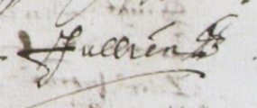 Signature of Hilaire Jullien