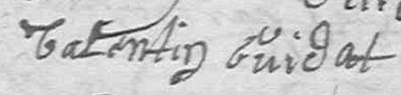 Signature de Valentin Guidat (ca 1650 - )