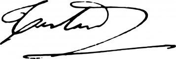 Signature de Paul Testard du Cosquer (1837 - 1910)