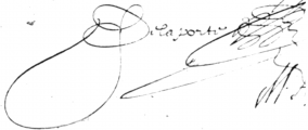 Signature de Jean Delaporte (1606 - 1677)