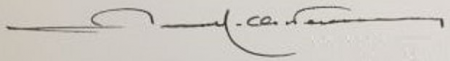 Signature of Premier chasseur de France  (1921 - 2006)