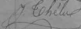Signature de Joseph Thelu (1810 - 1850)