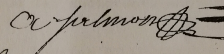 Signature de Antoine Salmon (1752 - 1832)