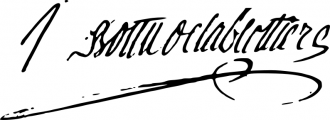 Signature de Jean Bottu (1742 - 1814)