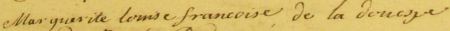 Signature of Louise de La Doüespe (1732 - 1784)