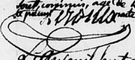 Signature de Joseph Louis Marie de La Ville Le Roulx (1775 - 1855)