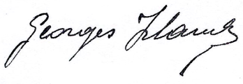 Signature of Georges François Irlande (1903 - 1971)