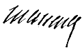 Signature de André Masséna (1758 - 1817)
