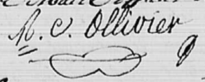 Signature de Alexandre Ollivier (1772 - 1831)