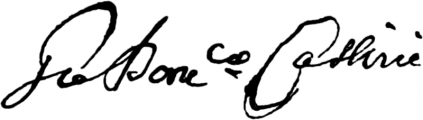 Signature de Cassini Ier (1625 - 1712)