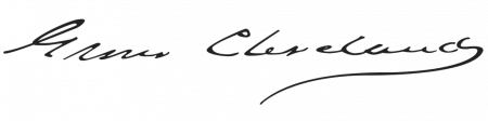 Signature de Grover Cleveland (1837 - 1908)