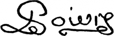 Signature of Pierre Poivre (1719 - 1786)