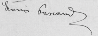 Signature de Louis Pascaud (1878 - 1931)