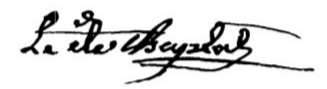 Signature de Chaptal (1756 - 1832)