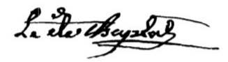 Signature of Chaptal (1756 - 1832)