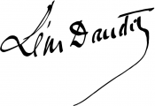 Signature de Léon Daudet (1867 - 1942)