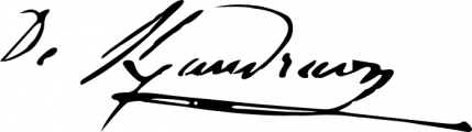 Signature de Virginie Cabon de Kerandraon (1812 - 1868)