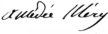 Signature de Amédée Méry (1799 - 1847)