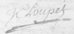 Signature de Joseph Cloupet