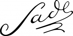 Signature de le Marquis de Sade (1740 - 1814)