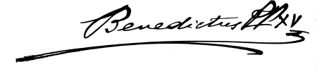 Signature de Benoît XV (1854 - 1922)
