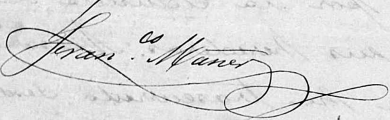 Signature de Francisco Mañé (1819 - 1885)