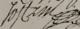 Signature of Jean Joffrin (1697 - 1785)