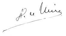 Signature de Henri Le Mire (1873 - 1934)