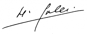 Signature de Henri Galli (1853 - 1922)