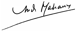 Signature de André Malraux (1901 - 1976)